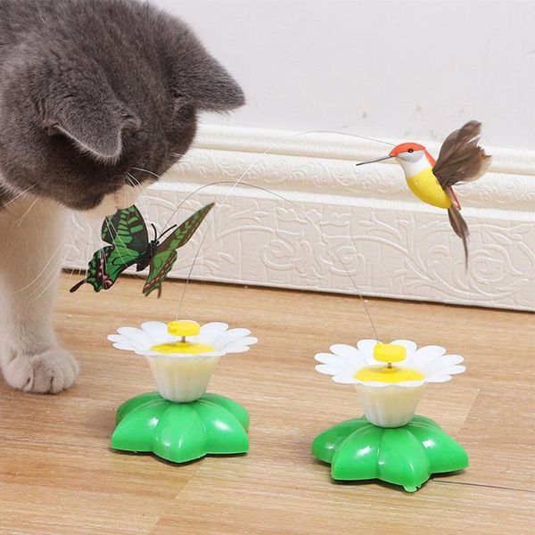 

funny cats toy interactive cat automatic rotating electric flying bird butterfly bee exercise efficiently toys