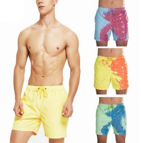 

men's sports shorts surf pants color matching summer beach, White;black