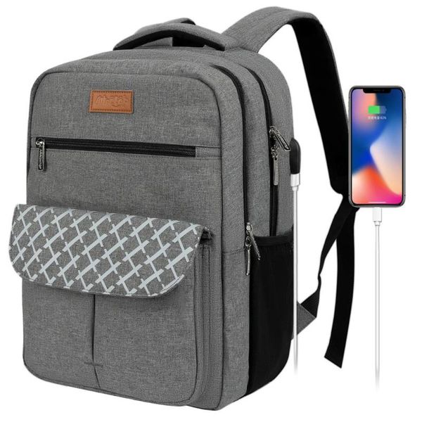 

lapbackpack,15 inch computer business bag,school student bookbag ,anti-theft lock usb charging port,water resistant backpack