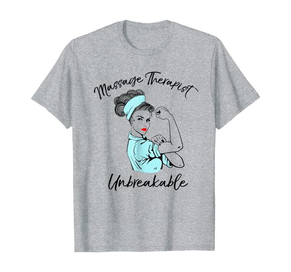 

massage therapist unbreakable t-shirt massage therapy gift, White;black