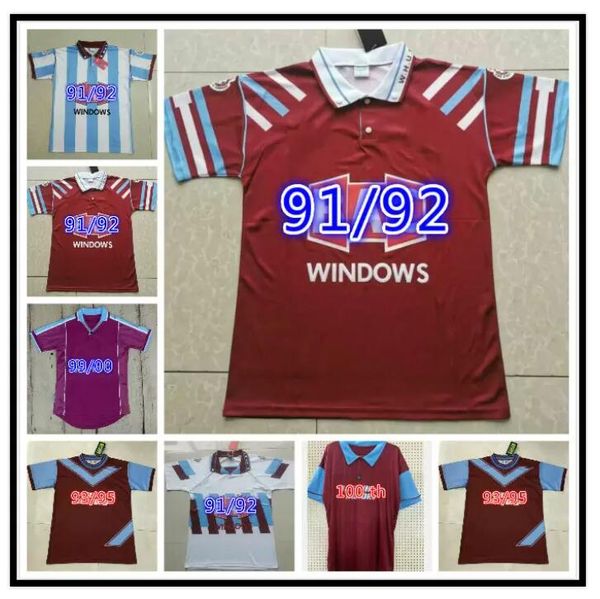 

91 92 93 95 97 cole di canio lampard dicks retro soccer jersey 1991 1992 camiseta 100 th classic 1993 1995 football shirt, Black;yellow