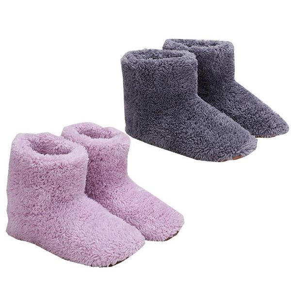 

men's women's usb electric heating boots foot warm shoes plush interface hides and washable winter accessories shoe dryers