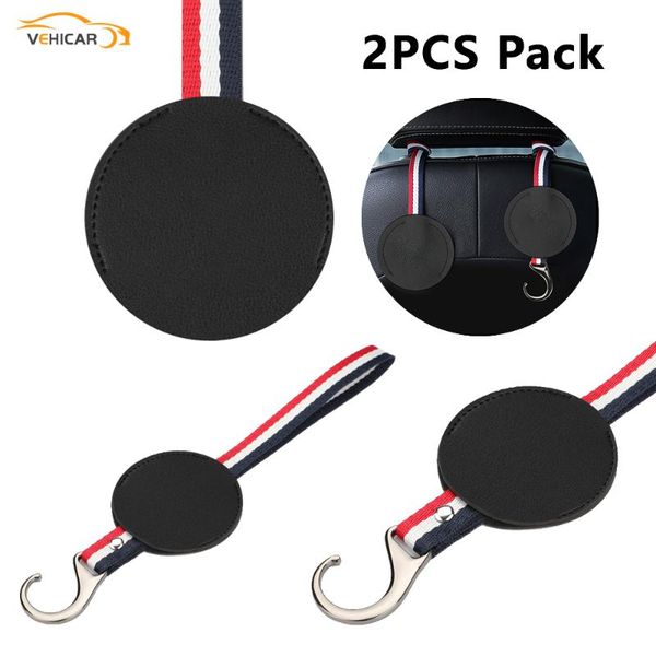 

car organizer vehicar 2pack seat back universal headrest hooks storage custom logo for auto handbag clothes coats grocery bags
