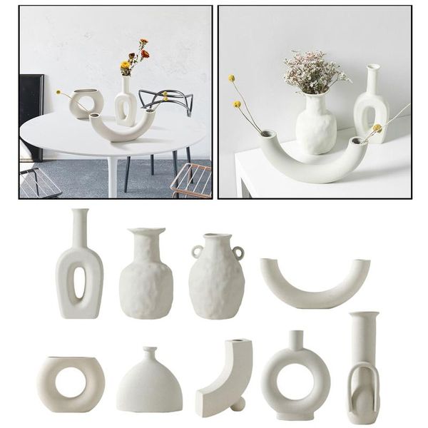 

vases nordic white ceramic decorative flowers office decorations