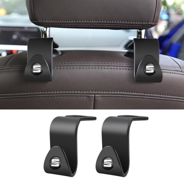 

interior decorations 2pcs car seat back hooks accessories portable hanging bag rack for leon ibiza ateca sportcoupe alhambra exeo altea aron