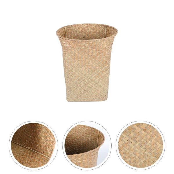 

waste bins 1pc bathroom laundry basket household paper woven storage