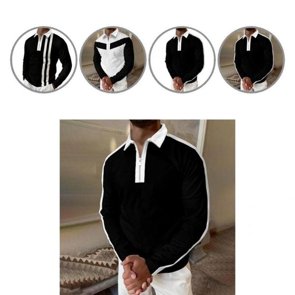 

men's casual shirts autumn fabulous zipper wash-and-wear spring for dating men shirt, White;black