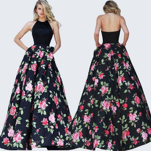 

casual dresses women party dress sweet ladies sleeveless spaghetti strap cascading ruffle a-line floor length, Black;gray
