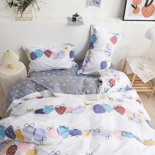 

bedding sets premium 100% cotton quilt cover set with zipper closure  size duvet