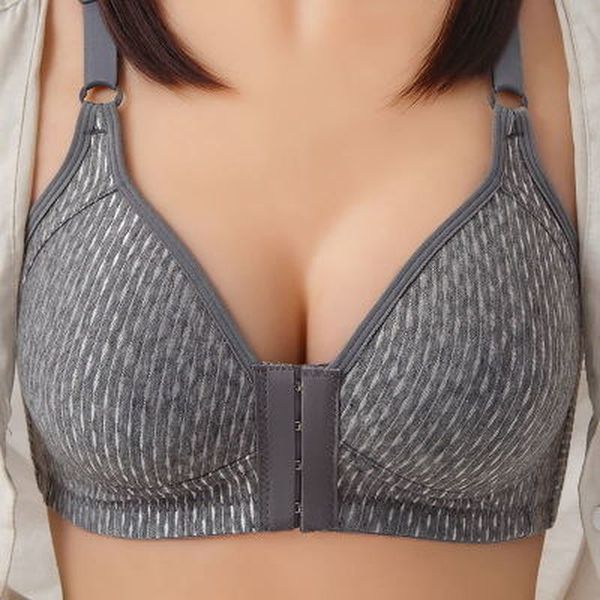 

plus size front closure sports bra push up underwear shockproof breathable gym fitness running yoga bh sport, Black;white
