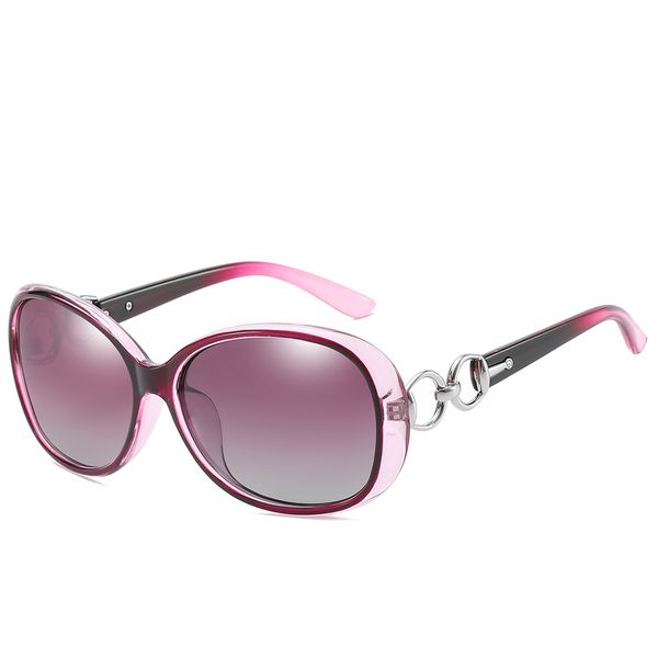 

high-end women's round sunglasses brand designer women's large horseshoe buckle sunglasses female large frame oval sunglasses fema, White;black