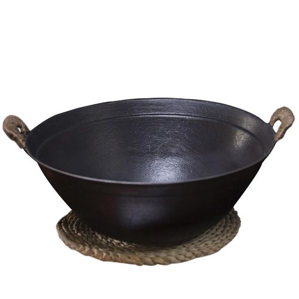 

pans cast iron binaural wok uncoated pot non-stick pan gas stove special skillet