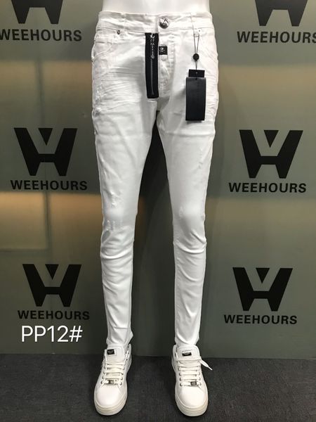 

men's and women's casual hip-hop jeans currently designer luxury pants pp12-11, Blue