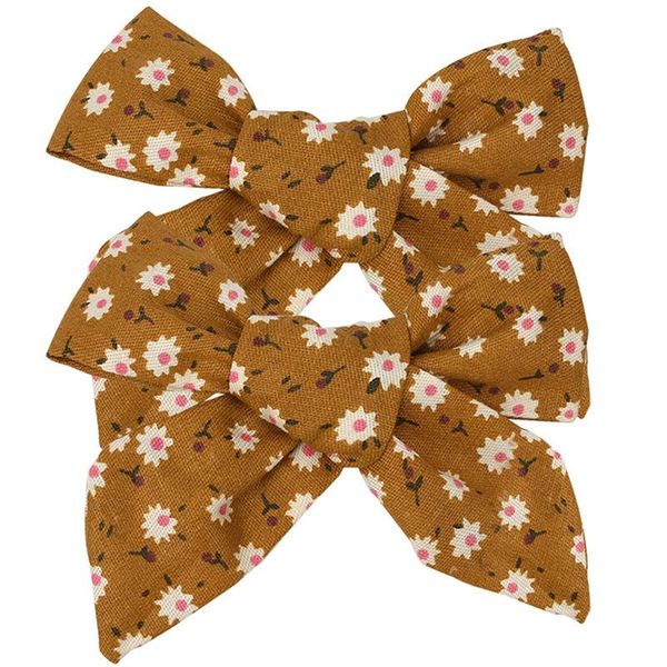 

hair accessories 1/2pcs flower cotton bows with clip for baby girls solid boutique clips hairgrip barrettes headwear acesssories, Slivery;white