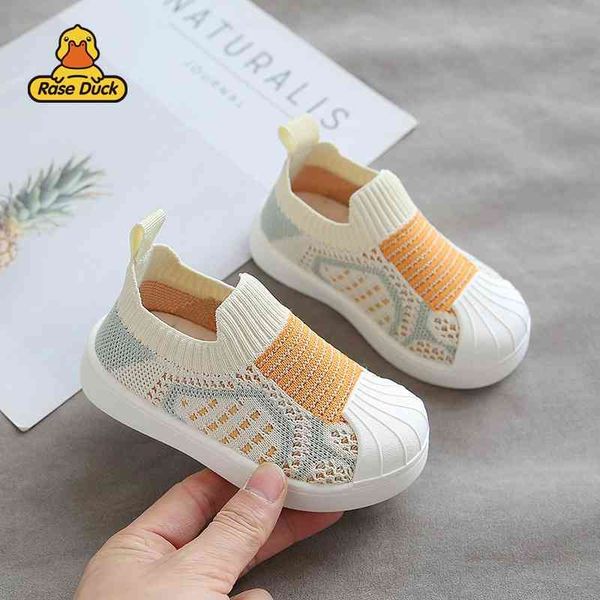 

new 2021 spring board shell head children's korean breathable woven shoes, Black;red
