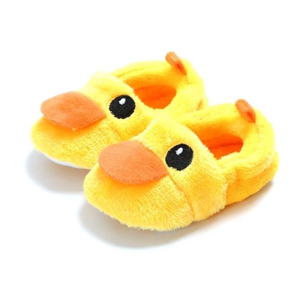 

first walkers baby shoes born boy girls toddler cute round toe flats soft slippers winter warm crib