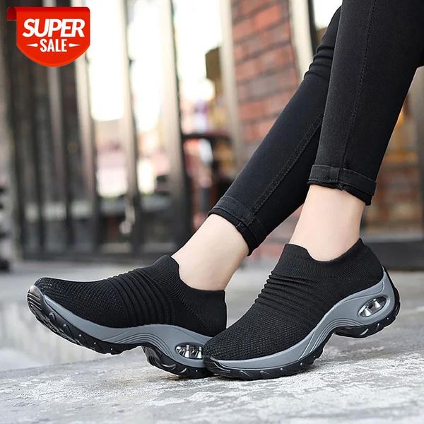 

Women sneakers 2021 new breathable mesh sneakers women shoes convenient slip-on air cushion casual shoes woman tenis feminino #sQ41