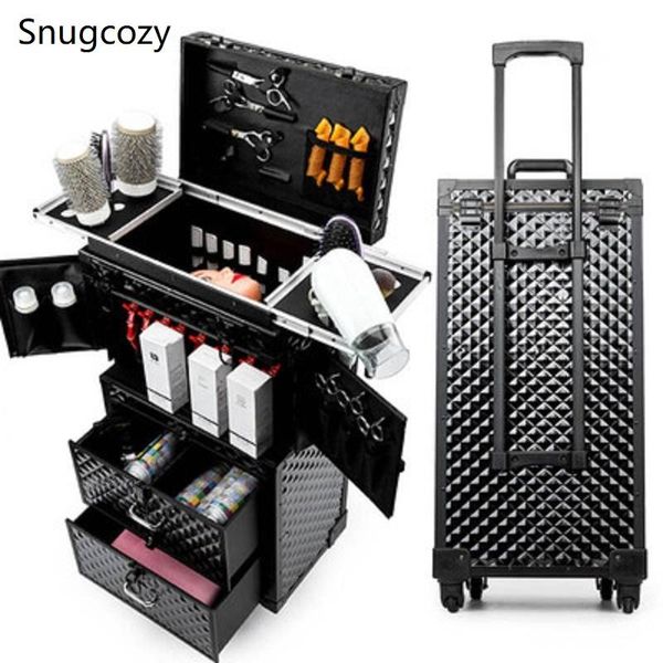 

suitcases snugcozy large volume multifunctional cosmetic rolling luggage handmade professional hairdressing tools brand suitcase