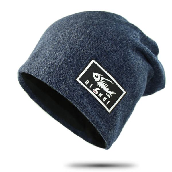 

new pullover men's outdoor riding baotou hat women's warm label pile hat in autumn and winter, Blue;gray