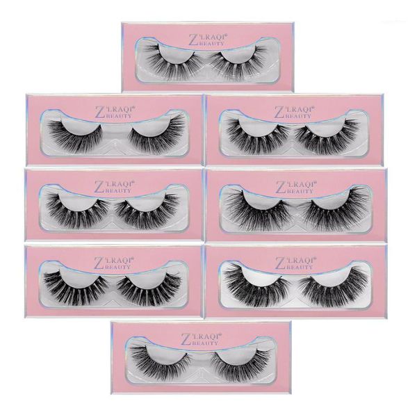 

pairs wholesale lashes 3d mink false eyelashes natural long fake anquet makeup eye lashes1