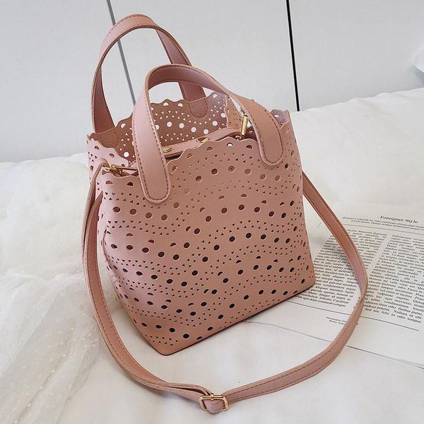 

cross body yanigelan simple fashion bucket handbag soild color composite bag women large capacity hand crossbody borse da donna firmate