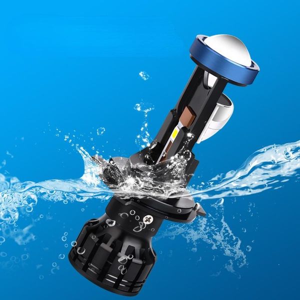 

car headlights applicable led bulb h4 far and near integrated with lens super bright laser strong light modified