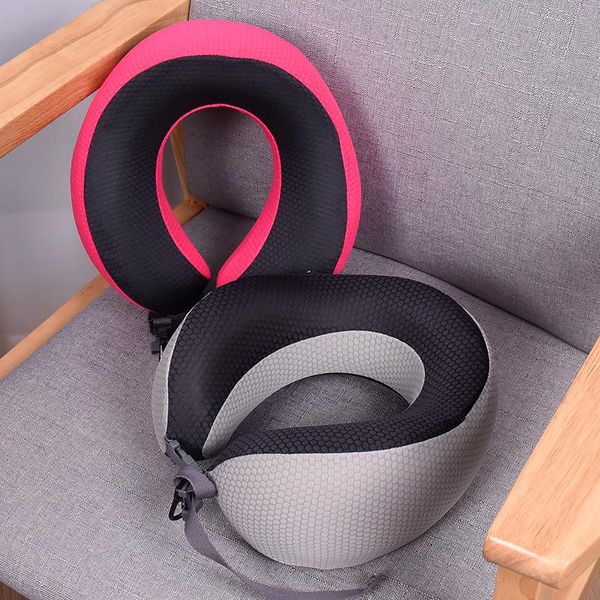 

pillow memory foam u-shaped accommodated travel pillows aircraft neck slow rebound