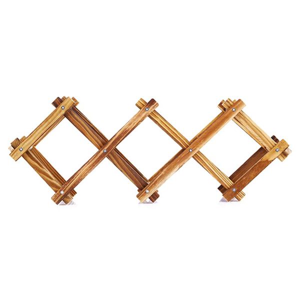 

tablewine racks creative holder home bar beer stand foldable wooden rack organizer display shelf (5 bottle)
