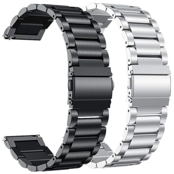 

watch bands stainless steel strap for realme s pro smart band metal quick release bracelet real me wristband correa, Black;brown