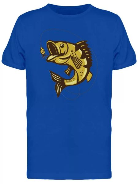 

golden fish men's tee -image by shutterstock, White;black