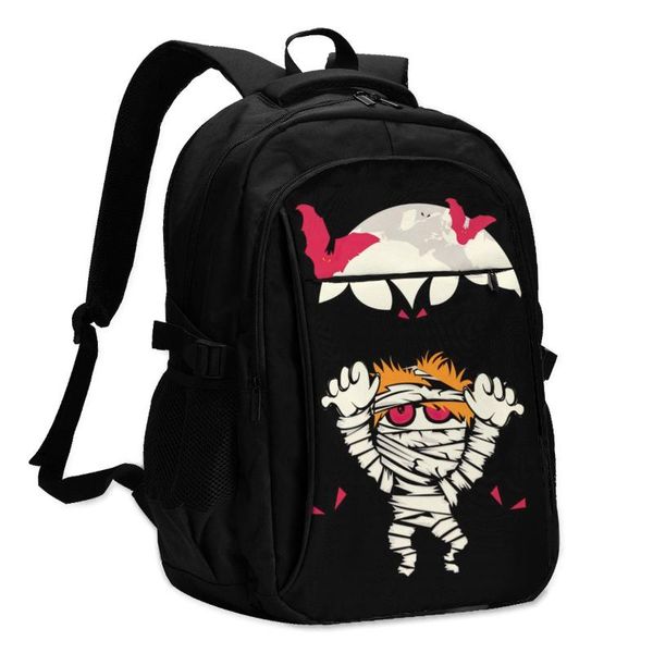 

backpack trick or treat backpacks print funny charger usb fitness bags