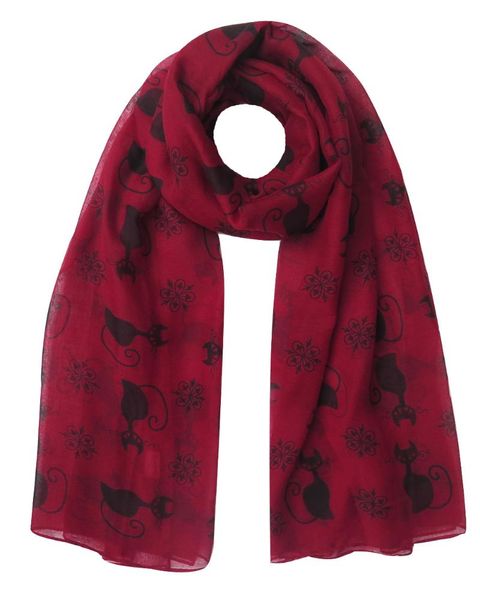 

scarves cat kitten pet animal print women's large scarf shawl wrap oversize soft lightweight gift accessory,, Blue;gray