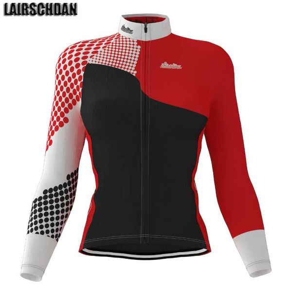 

racing jackets lairschdan long sleeve cycling jersey women summer 2022 pro team triathlon tight bicycle clothing road bike quick dry maillot, Black;red