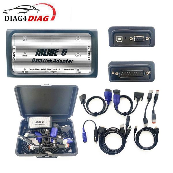 

diagnostic tools inline 6 for cummins heavy duty truck inline6 data link adapter tool scanner used