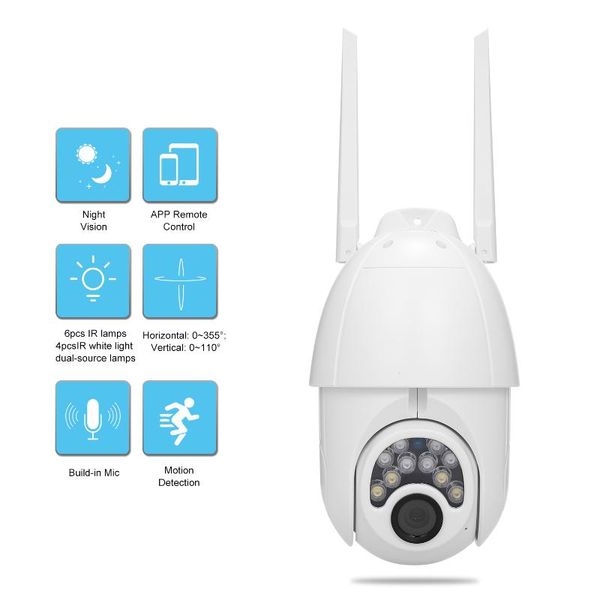 

cameras v380 1080p wifi smart camera monitor 2.0mp indoor outdoor dome cctv security 2-way audio home surveilance