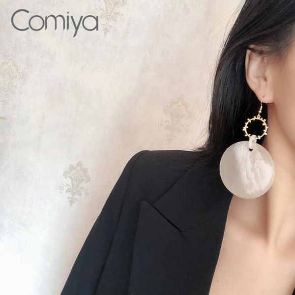 

ly designer korean golden natural shell boucles d oreille earrings for women femme pendientes mujer moda earring jewelry dangle & chandelier, Silver