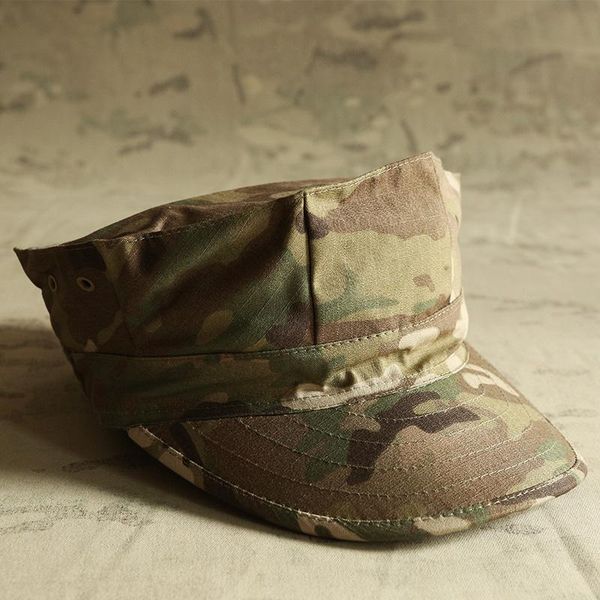 

camouflage octagonal cap camo tactical outdoor sport hat hats, Black;white