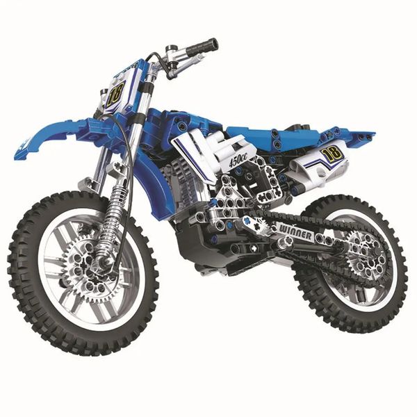 WIN NER 7045 Exploiture Speed Racing Moto Building Blocks Giocattoli Modello 474 pezzi Mattoni