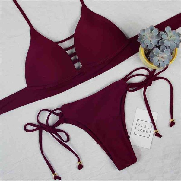 

swimwear women bandage thong bikini sets bikinis brazilian biquini bathing suit push up swimsuit beachwear, White;black