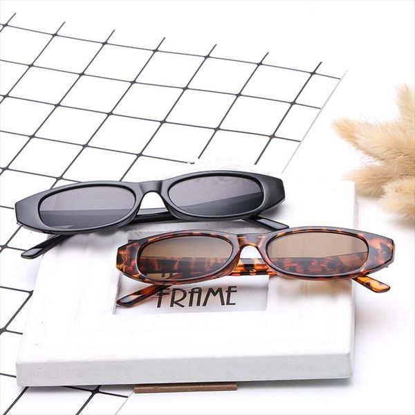 

Vintage Rectangle Sunglasses Women Cat Eye Designer Ladies Small Frame Black Red Sun Glasses Brand Retro Skinny Eyewear, White;black
