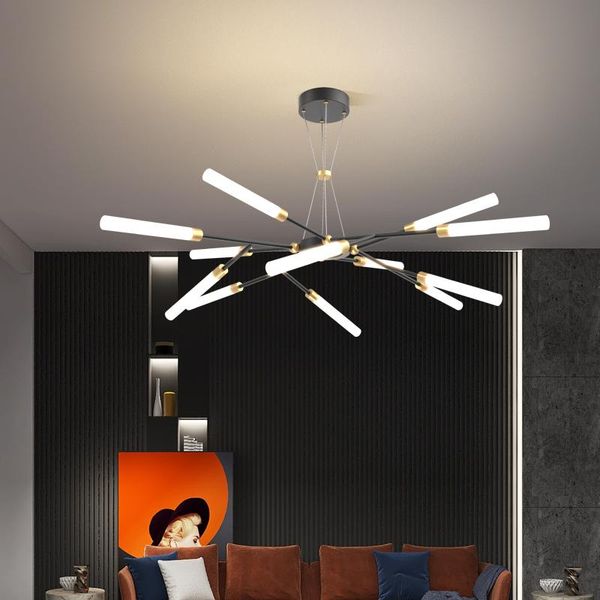 

6/9/12 heads led chandeliers for living room kitchen studyroom foyer villa apartment bedroom indoor home lighting fixtures