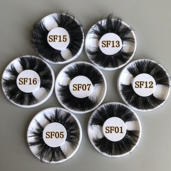 

false eyelashes rainsin long 25mm mink wispy with round case dramatic messy 3d lashes super fluffy
