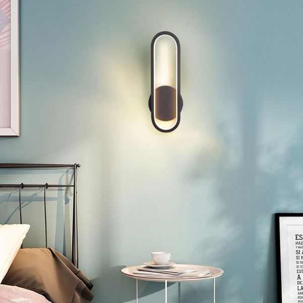 

wall lamp acrylic led living room bedroom bedside reading light cafe el resturant aisle corridor decor lighting fixtures