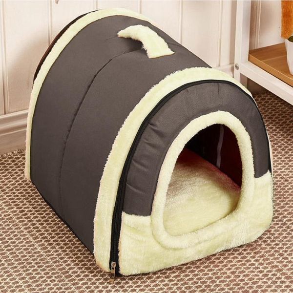 Camas de gato móveis de cama doce cesta de animais de estimação acolhedora de gatinhos de espreguiçadeira tenda de almofada de almofada de cachorro pequeno para cavernas laváveis ​​#t3g