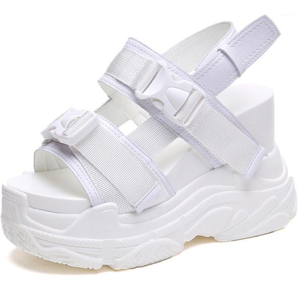 

sandals rasmeup platform women wedge sport high heel gladiators fashion sneakers summer shoes creepers comfortable1, Black