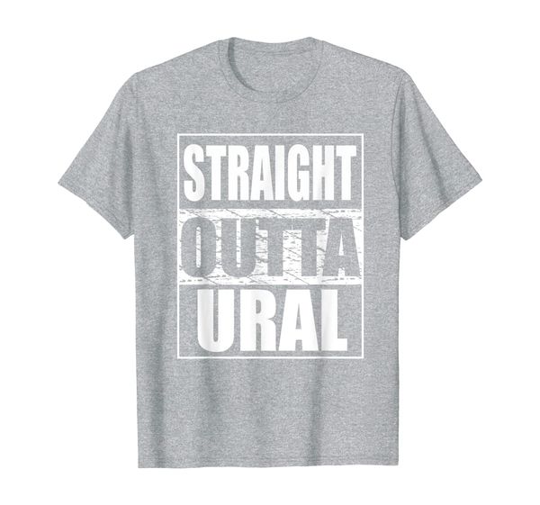 

straight outta ural - funny sidecar motorcycle ural t-shirt, White;black