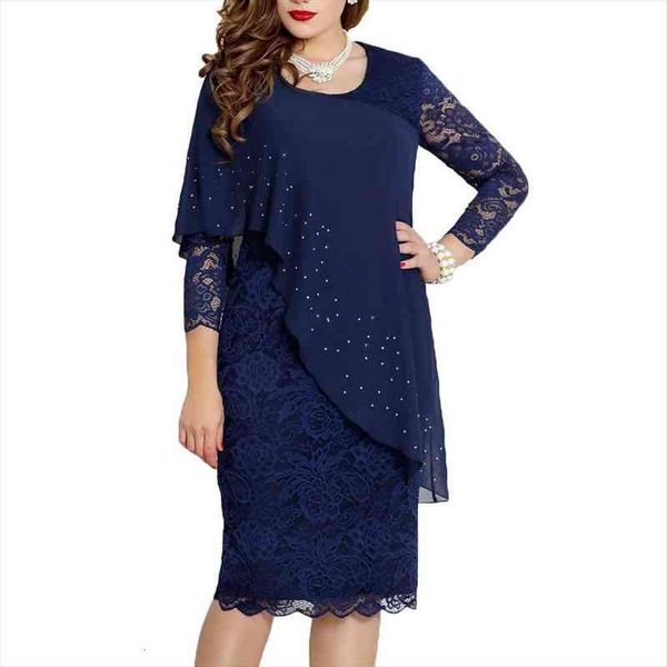 

elegant lace long sleeve solid womens dress color o neck 3 4 party dresses banquet slim knee-length, Black;gray