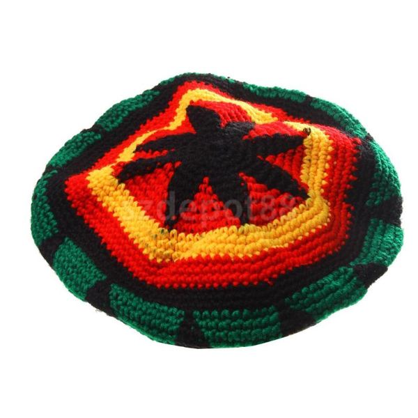 

cloches multicolor acrylic jamaica rasta dreadlock roots tam hat beanie caps, Blue;gray