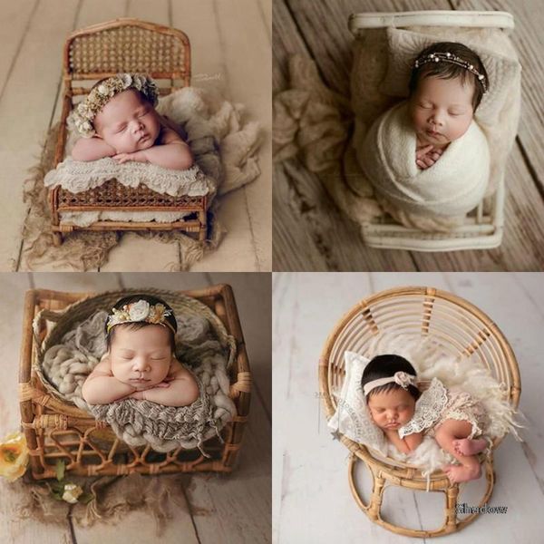 

born pography props retro baby po bed infantil shoot accessories weaving baskets type for studio cribs