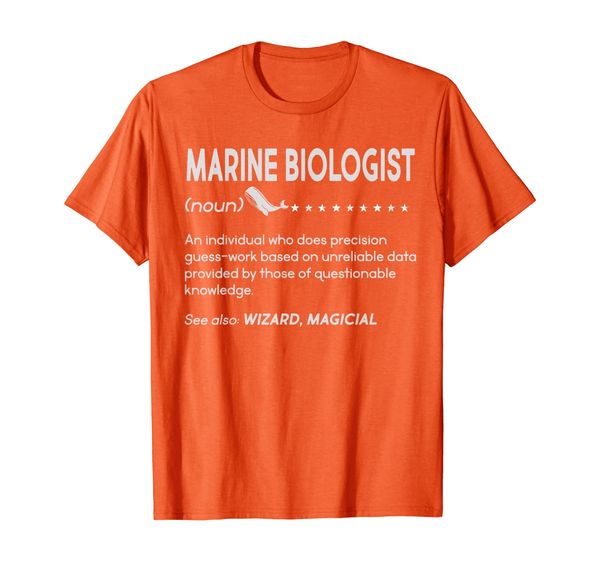 

funny marine biologist definition - humor saying t-shirt, White;black